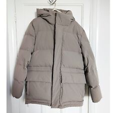 Zara Mens Puffer Parka Coat – Khaki - Size Small
