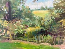Joan Kisby Signed Original C20th Oil Painting on Board  English Field Landscape