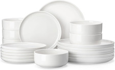 18-Piece White Porcelain