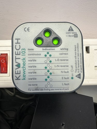 Kewtech kewcheck103 mains - kewtech,