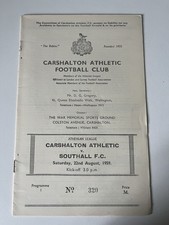 Carshalton v Southall F.C - Athenian League 1959/60