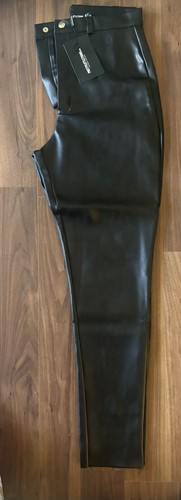 Faux leather trousers - faux,