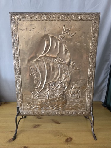 Vintage embossed ship - vintage,