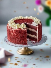 Patisserie Valerie Red Velvet Birthday Cake 6" ( 10 Portion)