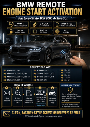 Bmw remote start fsc code - bmw,