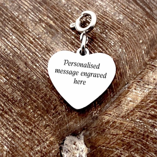 Engravable personalised heart - personalised,