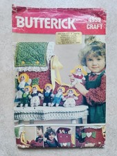 VTG BUTTERICK #4959  CHILDS LEARNING TOY - OLD WOMAN, CHILDREN IN SHOE PATTERN 