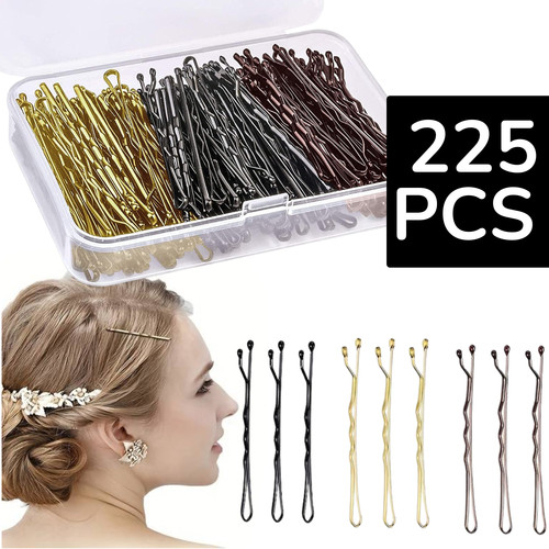 225pcs hair grips kirby bobby - 225pcs,