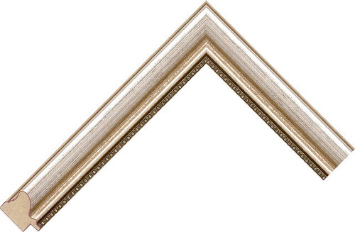 28mm wide silver spoon - silver, wood