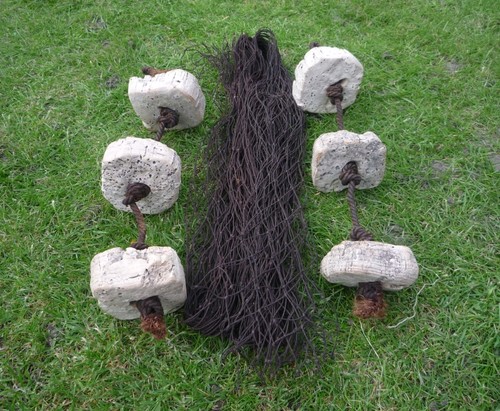 Three vintage cork floats - 2,