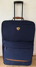 Large Blue IT International Traveller Suitcase 2 Wheels Telescopic 71 x 44 x 28