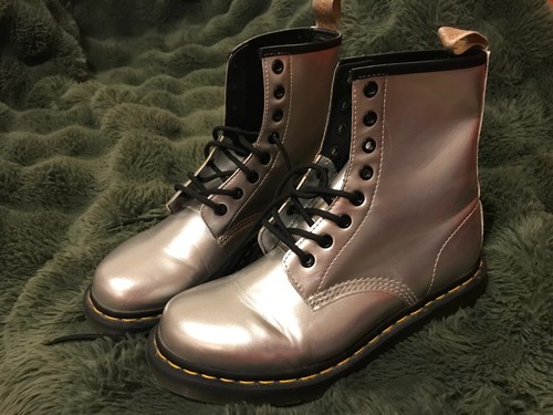 Vegan silver martens 1460 - dr,