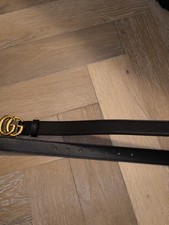 Gucci GG belt Black Leather