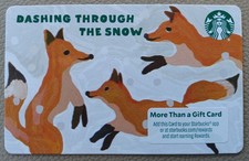 STARBUCKS GIFT CARD 2025 " DASHING THROUGH THE SNOW " BRAND NEW 🎄 GREAT PRICE