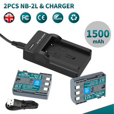 2x BP-2L5 BP-2LH 2L14 Battery & Charger For Canon PowerShot G7 G9 HG10 IXY DV3