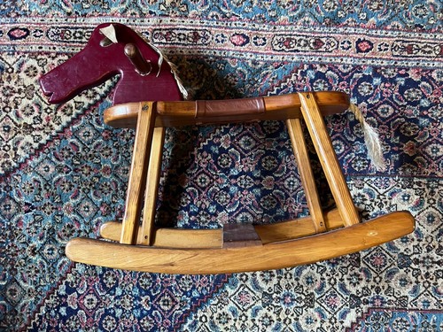 Vintage wooden rocking - vintage,