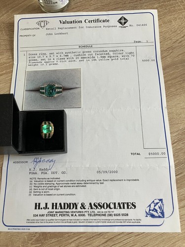 18k yellow gold emerald - yellow,