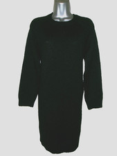 PRIMARK BLACK WARM KNITTED JUMPER DRESS with WOOL SIZE S 8 10 12