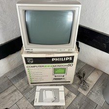Philips Monochrome CRT Green Computer Monitor 80 BM7502 Vintage Monochrome Prop