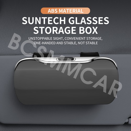 Gray car glasses case - gray,