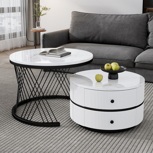 Round coffee tables nest - round,
