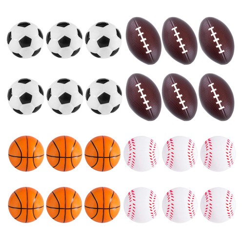 Mini foam sports balls - mini, 24