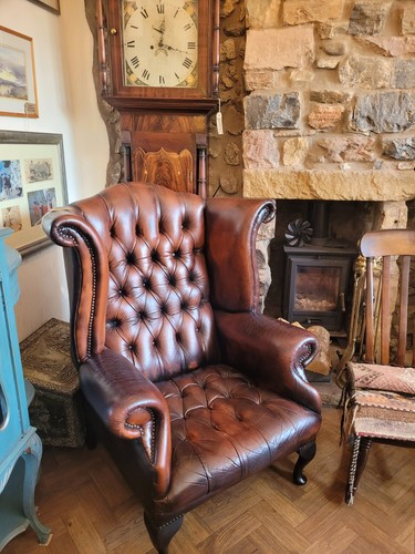 Vintage chesterfield leather - vintage,