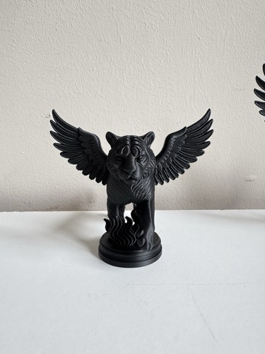 Gothic tiger statue black - tiger,