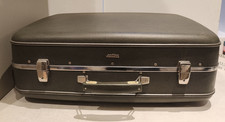 Grey Vintage Antler Suitcase