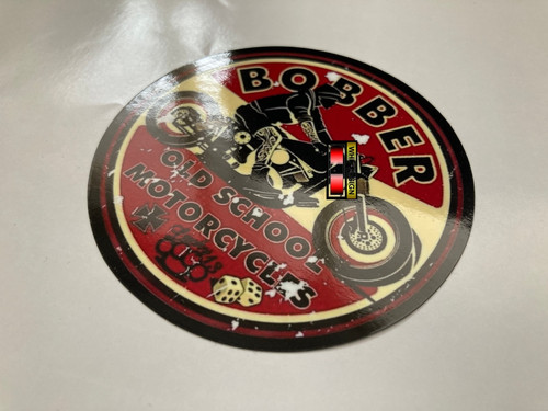 Bobber vintage style sticker - bobber,,