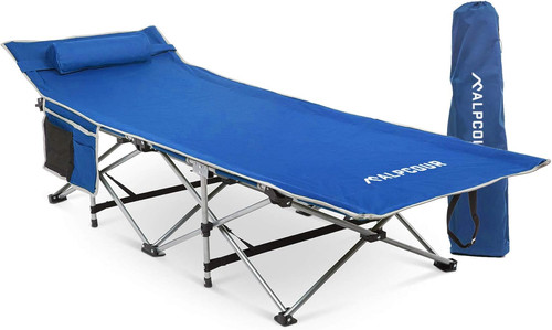Folding camping cot deluxe - folding, –