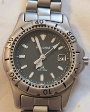 ladies accurist silver metal