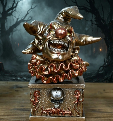 Steampunk jester ornament - steampunk,