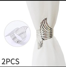2 x Curtain Tiebacks Silver