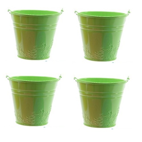 Kids metal bucket planter - kids,