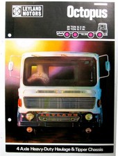 LEYLAND OCTOPUS HEAVY DUTY TRUCK Commercial Sales Brochure Sept 1968 #1045