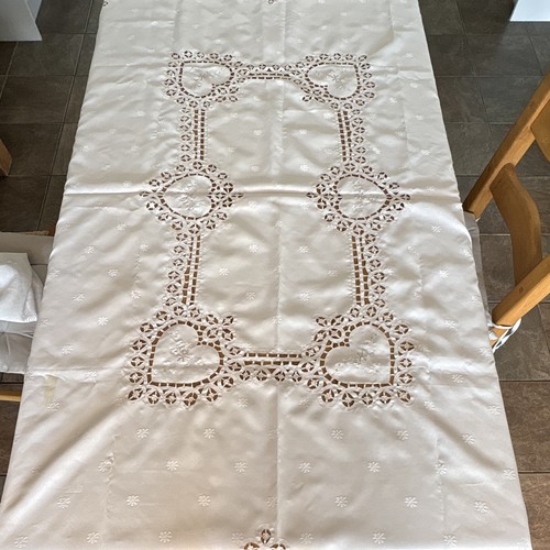 White rectangular lace - white,