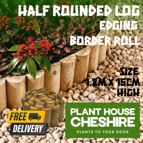 Half rounded log - half,