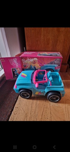 Mattel barbie blue beach jeep - beach,