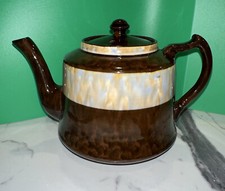 Antique Copper Luster Teapot