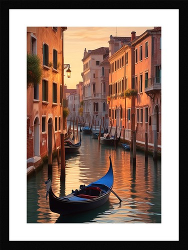 Intimate venice canals framed - intimate,