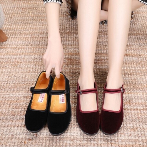 Ladies flat pumps retro - flat,