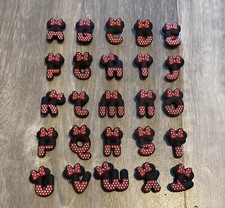 minnie mouse letter croc charm