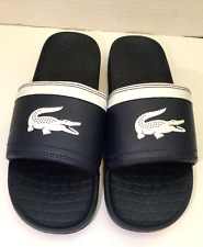 Lacoste Slides Navy White
