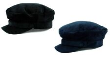 CORDUROY CORD COTTON CADET BAKER BOY BRETTON CAP SAILOR CAPTAIN SKIPPER MARINER
