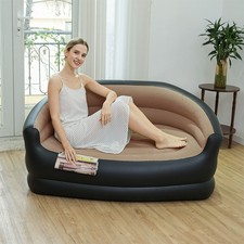 Inflatable Lounger Inflatable Lounge Chair Footressed Seat Beach Relaxing Sofa 