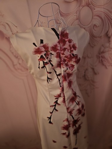 Ladies white pink floral - ladies,