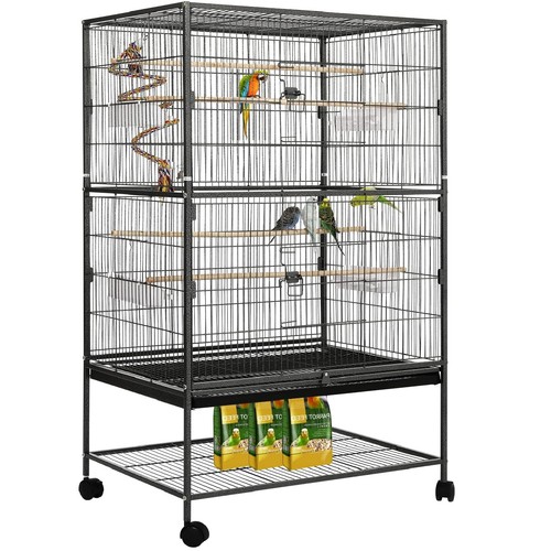 Large movable bird cage - movable, metal