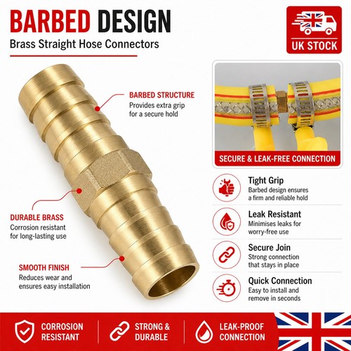 40x brass barb hose - brass,