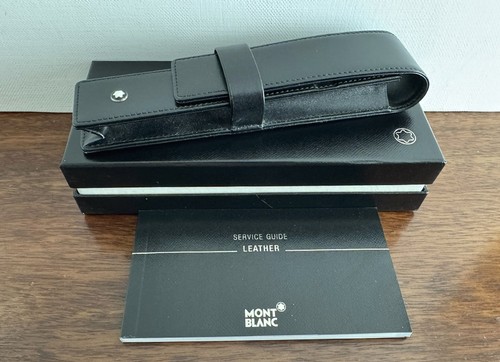 Montblanc black leather one - montblanc,